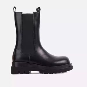 NWT! Black Biker Chelsea Boots- Faux Leather